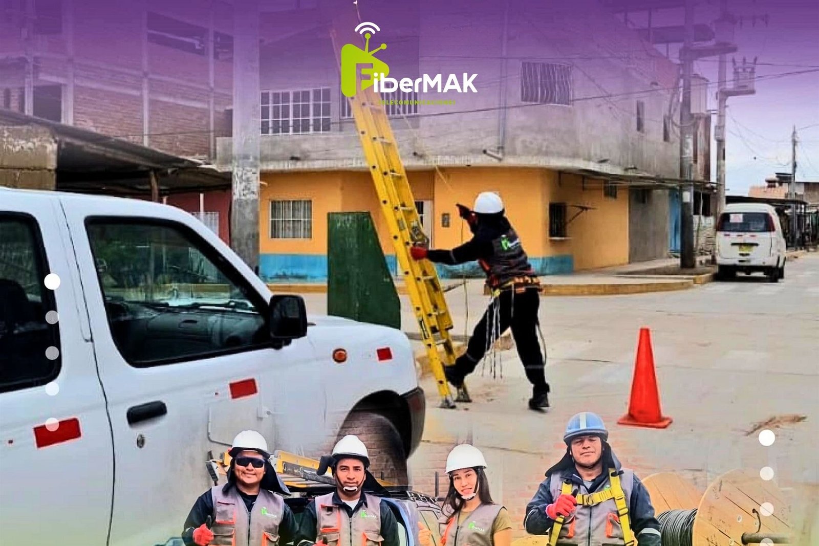 Infraestructura de fibra óptica FiberMAK