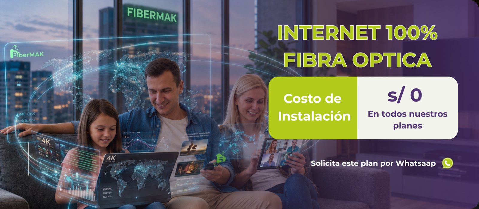 Fibermak — Internet de fibra óptica